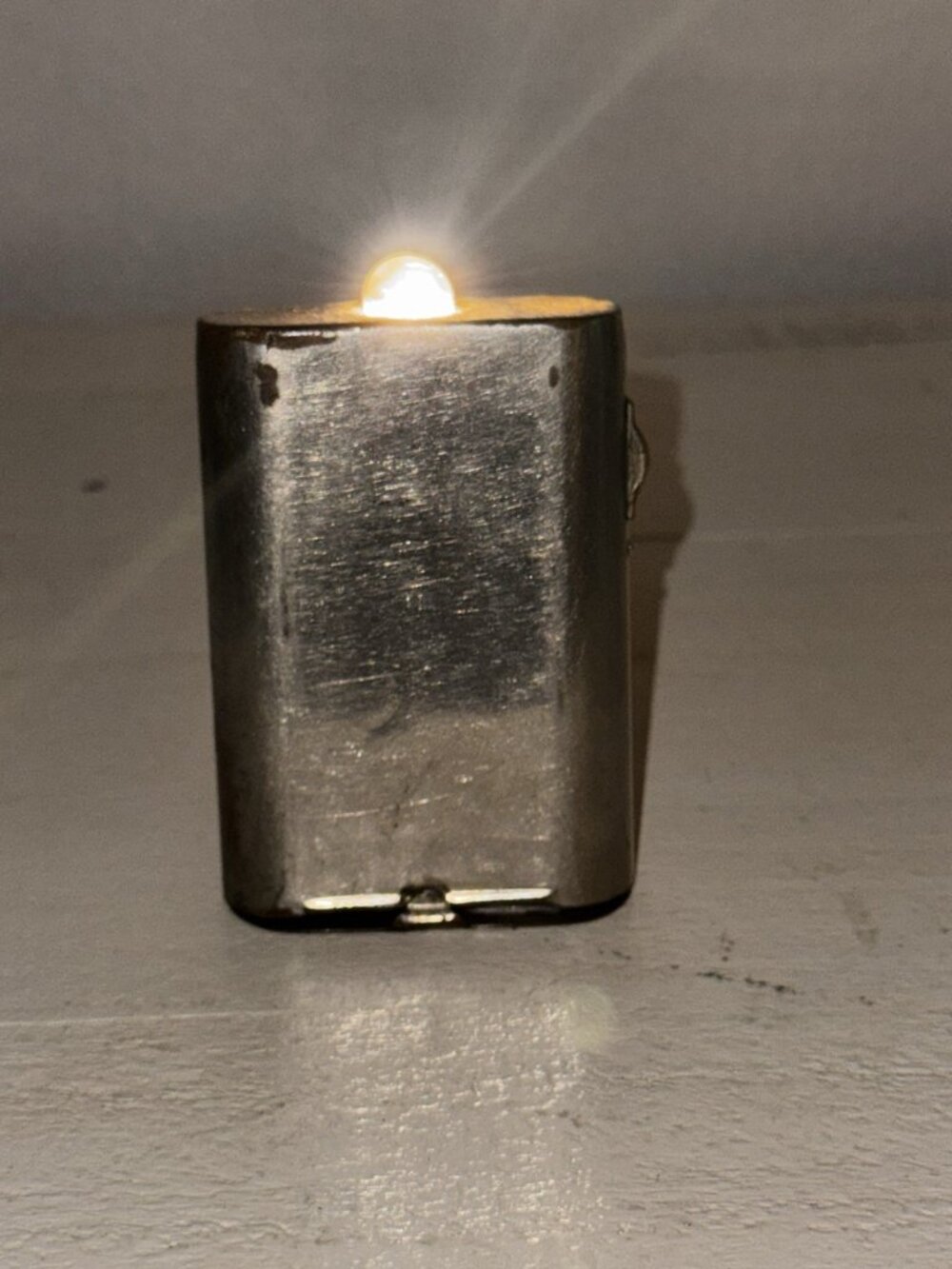 Antique 1912 Eveready Vest Pocket Flashlight - Tested & Working Switch Issue
